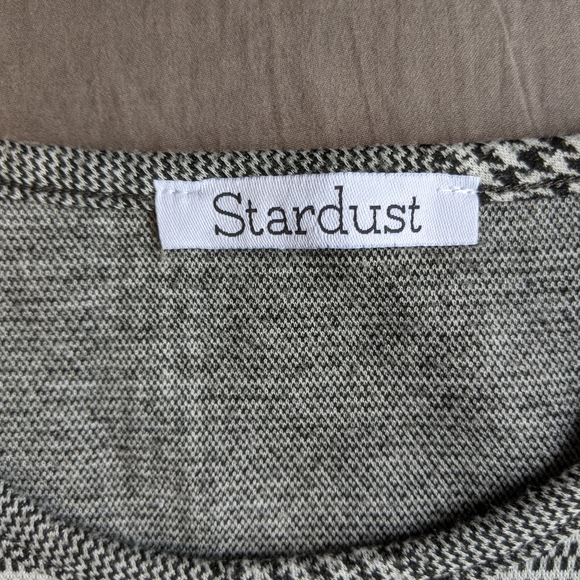 Stardust Houndstooth Cropped Tee Small - Picture 2 of 4